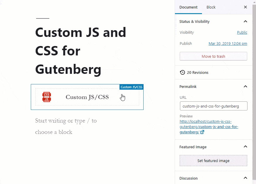 Inline LESS Code with Custom JS & CSS