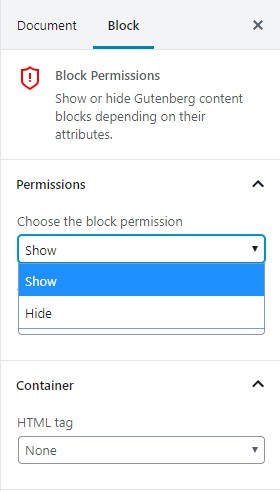 Block Permissions